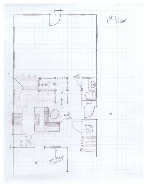 Basement stair location in addition