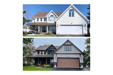 Example of an exterior home design in Other