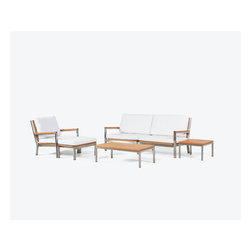 Wintons Teak Abacus SS Living Set - Patio Furniture And Outdoor Furniture