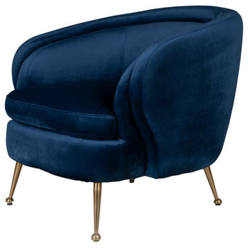 Palermo Accent Chair, Navy Blue
