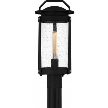 1 Light Outdoor Post Lantern In Traditional Style-19.5 Inches Tall and 8.75