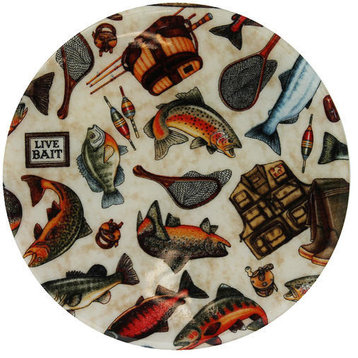 Andreas Take the Bait Trivet, 8" Round