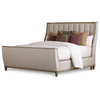A.R.T. Home Furnishings Cityscapes Chelsea Upholstered Shelter Sleigh Bed, Queen