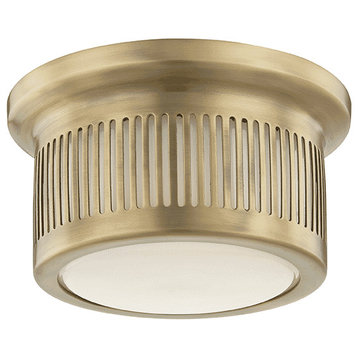 Bangor Ceiling Light in Aged Brass