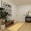 My Magic Carpet Yanis Yellow/Gold Rug, 2.5'x7'