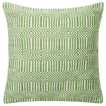 Loloi Polyester Accent Pillow in Green And Ivory finish DSETP0339GRIVPIL3