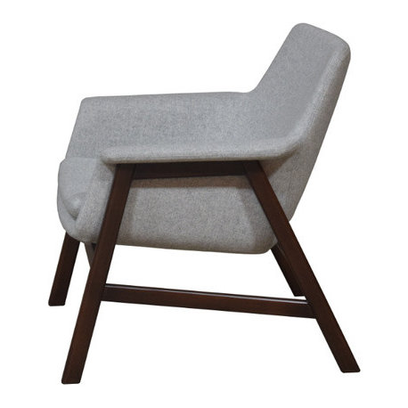 To Be Lounge Chair, Dunhurst Yellow Wool, American Walnut Base