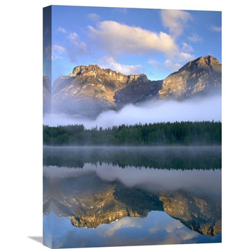 "Morning Light On Mt Kidd As Seen From Wedge Pond, Alberta, Canada" Artwork