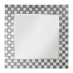 www.essentialsinside.com: michael square smoky gray framed wall mirror - Wall Mirrors