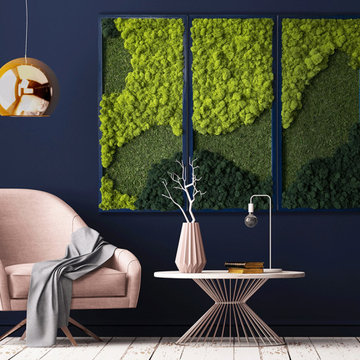 Interior Decorating with Moss Wall Decor