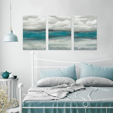 Clouds over the Marsh Triptych
