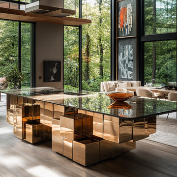 A Kitchen Island as Functional Art by Ivana, AI Interior Designer