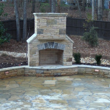 Stacked Stone Fireplace Company Atlanta