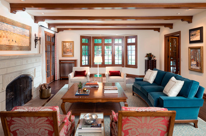 Dovetail Renovation，Inc。传统客厅