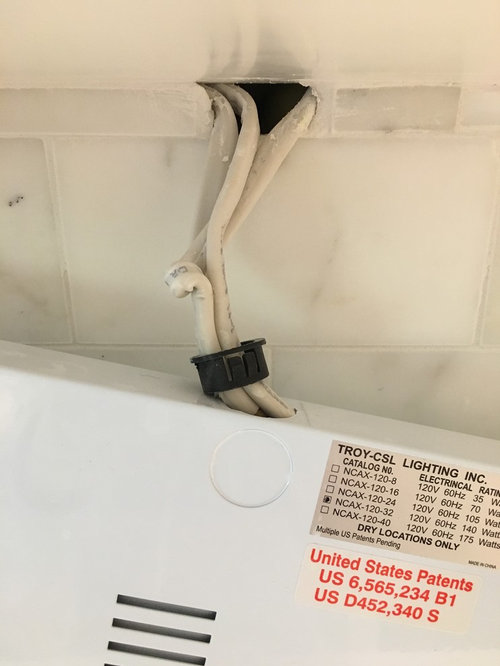 Under cabinet lighting - wiring?
