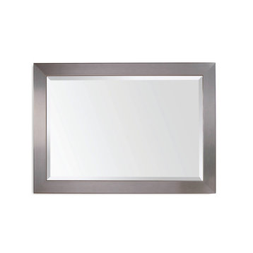 Stainless Steel Silver Horizontal Wall Mirror