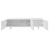 MOON High Gloss White Lacquer Entertainment Center by Casabianca Home