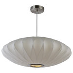 Legion Furniture - Legion Furniture Lindsay Pendant Lamp, 22" - The Lindsay Pendant Light is created to bring fresh vitality to traditional designs. This pendant light features a wire construction beneath stretched white fabric and is an update of a classic paper lantern shape. This piece adds sophisticated style and a warm glow to any room in your home.