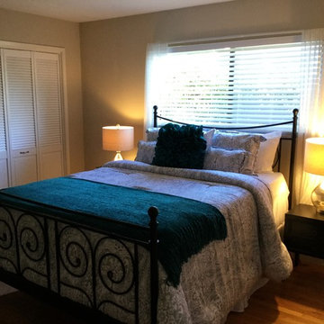 AFTER : adding color and warm "feeling " in the master bedroom
