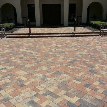 4x8 Brick Pavers Chestnut/ Buff/ Charcoal