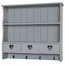Large Wall Shelf With Heart Drawer Storage, Grey
