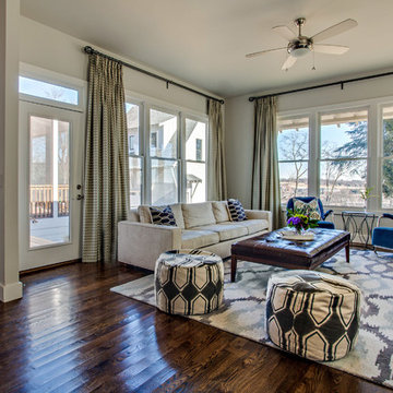 Living Room - Brushed Steel Ceiling Fan