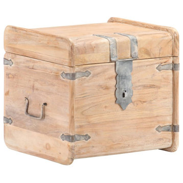 vidaXL Storage Chest Storage Box Wooden Trunk Chest Box Solid Acacia Wood