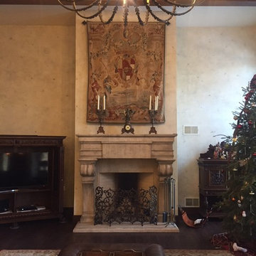 Old, worn plaster finish