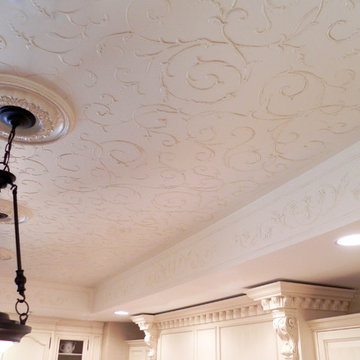 Hand crafted plaster ceiling