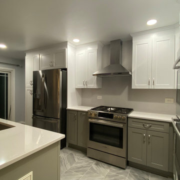Beautiful Kitchen Transformation With New Two-Tone Cabinets
