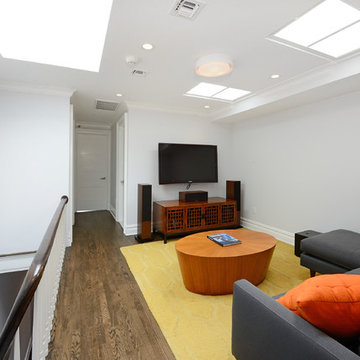 Contemporary townhouse centrally situated on one of Hoboken’s finest blocks.