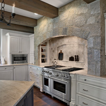 Stone Arched Range Opening with Stone Niche