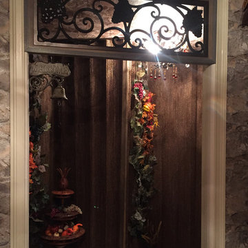 Convert a walk-in closet and utility room into a wine cellar