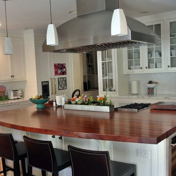 Santos Mahogany Island Top by DeVos Custom Woodworking
