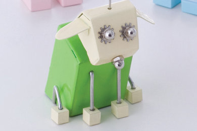 Robot Dog Memo Holder