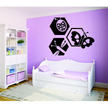 Decal, Ladybug Butterfly Dragonfly Design Baby Girl Teen, 20x30"