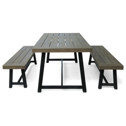 Industrial Outdoor Dining Sets by GDFStudio