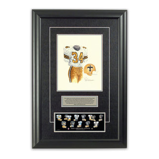 NFL New Orleans Saints 1967 uniform original art – Heritage Sports Art