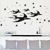 Kids Room Spaceships and Stars Wall Decal
