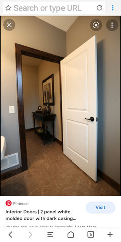 Gray walls black trim