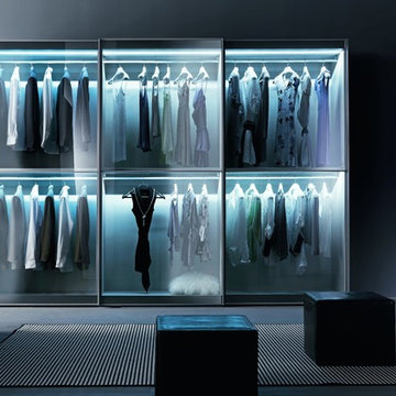 Tecnopolis Free Walk-in Closet Arrangement #13, Presotto Italy