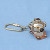 Brass/Copper Diving Helmet Key Chain 5'' Brass Key Chains Marine Key Chains, B