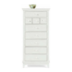 American Drew 181-280W Lingerie Chest- White Sterling Pointe - Accent Chests And Cabinets