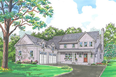 Example of an exterior home design in New York