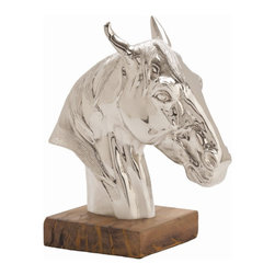 Cast Aluminum Horse Sculpture - Artwork