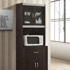 Kitchen Cabinet With 1-Drawer, Chocolate-Gray