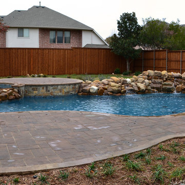 Murphy - Boulder Waterfall, Pool & Spa, Covered Outdoor Kitchen & Bar