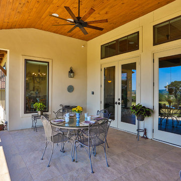 Patio - Hill Country Stone Ranch Home