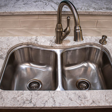 French Roast Kitchen Cabinetry with Eternia Quartz Countertop