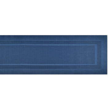 DII Nautical Blue PVC Doublefram Table Runner 14"x72"